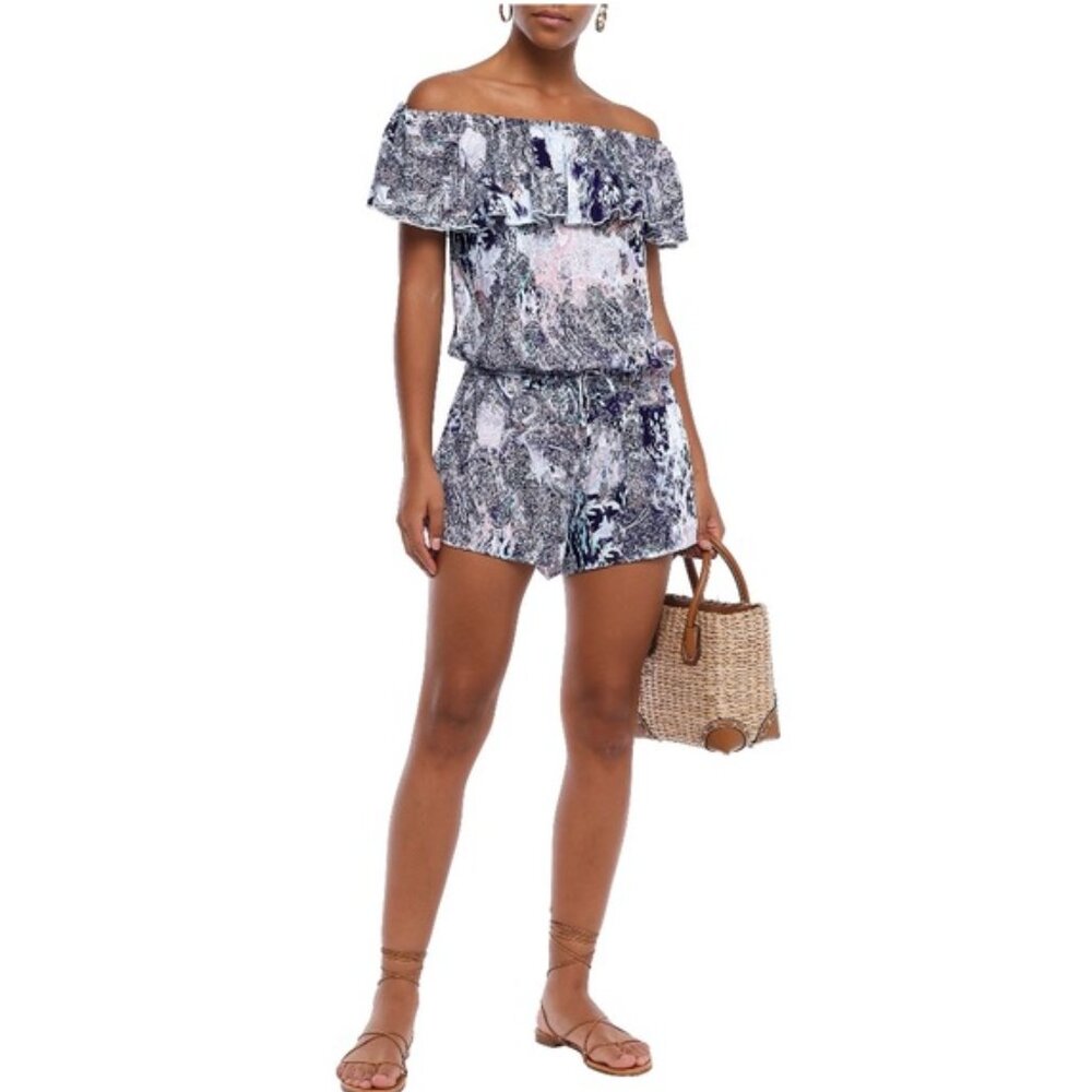 EBERJEY GITANA TULA ROMPER/SWIM COVER-UP